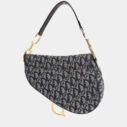مملوكة مسبقًا Christian Dior Navy Trotter Saddle Handbag