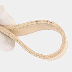 Pre Owned Christian Dior Off-white Embroidered Trotter Saddle Handbag