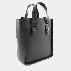 مملوكة مسبقًا Dior Black Mini Grained Calfskin Saddle Tote