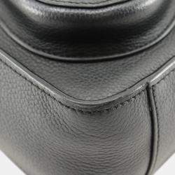 مملوكة مسبقًا Dior Black Mini Grained Calfskin Saddle Tote