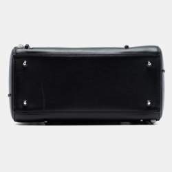 مملوكة مس بقًا Dior Black Medium Lambskin Studded Crystal Pearl Lady Dior