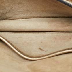 Pre Owned حقيبة كتف ديور جادور سلسلة رفراف جلد صغيرة سوداء