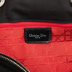 مملوكة مسبقًا حقيبة ديور كاناج نايلون سوداء كبيرة جدًا ليدي ديور