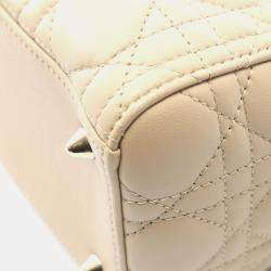 Pre Owned حقيبة ديور ليدي ماي أبك كاناج جلد بيج