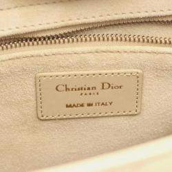 Pre Owned حقيبة ديور ليدي ماي أبك كاناج جلد بيج