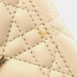 Pre Owned حقيبة ديور ليدي ماي أبك كاناج جلد بيج