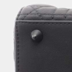 Pre Owned Christian Dior Dior My Lady Small Handbag Leather Black