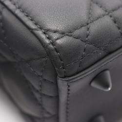 Pre Owned Christian Dior Dior My Lady Small Handbag Leather Black
