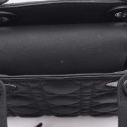 Pre Owned Christian Dior Dior My Lady Small Handbag Leather Black