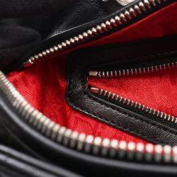 Pre Owned Christian Dior Dior Lady Cannage Handbag Leather Black