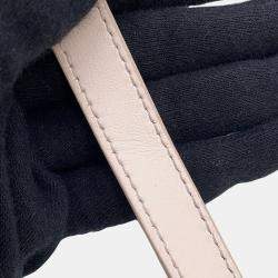 Pre Owned Dior Macrocannage Book Tote 2Way Powder Pink Calf Leather Size Mini