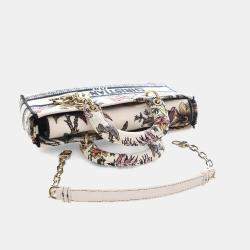 مملوكة مسبقًا حقيبة ديور متوسطة مطرزة ليدي دي-جوي