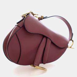 Pre Owned حقيبة سرج ديور جلود صغيرة كريستيان ديور