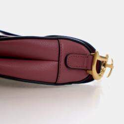 Pre Owned حقيبة سرج ديور جلود صغيرة كريستيان ديور