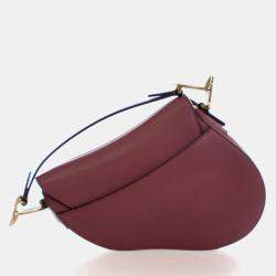 Pre Owned حقيبة سرج ديور جلود صغيرة كريستيان ديور