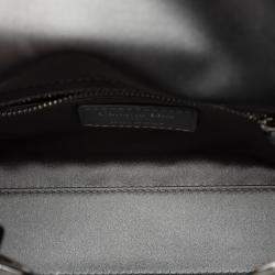 Pre Owned Mini Satin Cannage Strass Crystal Embellished Lady Dior