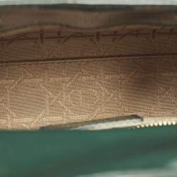 مملوكة مسبقًا Dior Lady Dior Mini Green Cannage Patent Leather Tote