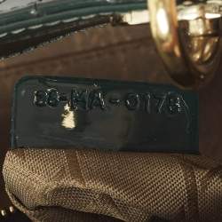 مملوكة مسبقًا Dior Lady Dior Mini Green Cannage Patent Leather Tote