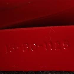 مملوكة مسبقًا Dior Lady Dior Mini Red Cannage Patent Leather Tote