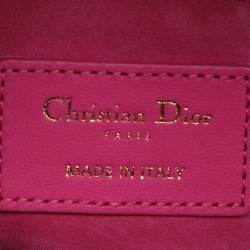 مملوكة مسبقًا Dior Lady Dior My ABCDior Small Pink Cannage Leather Tote