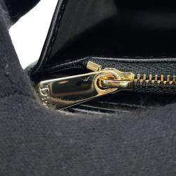 مملوكة مسبقًا Dior Cannage My Dior Violet Wallet Black Lambskin