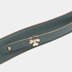 مملوكة مسبقًا حقيبة كريستيان ديور ليدي جلدية صغيرة خضراء