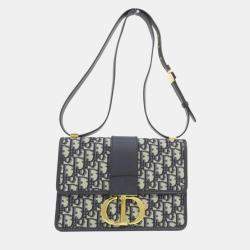 Pre Owned حقيبة كتف مونتجين 30 قماش أوبليك كريستيان ديور