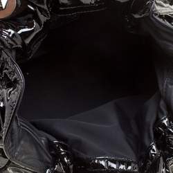 Pre Owned Dior Black Cannage Patent Leather Le Trente Hobo