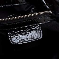 Pre Owned Dior Black Cannage Patent Leather Le Trente Hobo