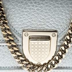 مملوكة مسبقًا حقيبة ديور ديوراما بيبي مايكرو جلد فضية