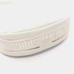 Pre Owned Christian Dior Vibe Small White Cannage Lambskin Leather Hobo Bag