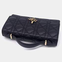 Pre Owned Christian Dior Miss Dior Black Leather Mini Bag