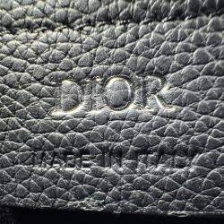 Pre Owned Dior Mini Saddle Messenger Bag Dior Oblique Jacquard With Black Grained Calfskin Flap