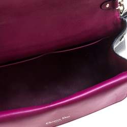 Pre Owned حقيبة كتف ديور بي ديور جلد أزرق كحلي صغيرة