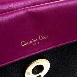 Pre Owned حقيبة كتف ديور بي ديور جلد أزرق كحلي صغيرة