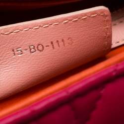 Pre Owned حقيبة يد ديور ليدي ديور متوسطة جلد بيج