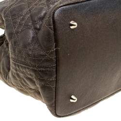 Pre Owned حقيبة ديور باناريا شوبر كانفاس وردي مقوى متوسطة