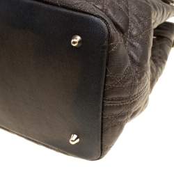 Pre Owned حقيبة ديور باناريا شوبر كانفاس وردي مقوى متوسطة