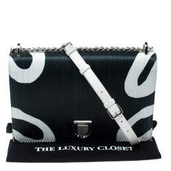 مملوكة مسبقًا حقيبة كتف ديور ديورما جلد أخضر بقلاب