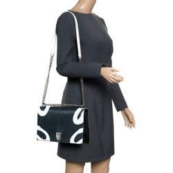 مملوكة مسبقًا حقيبة كتف ديور ديورما جلد أخضر بقلاب