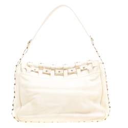 Pre Owned حقيبة ديور كروازت جلد كريمية