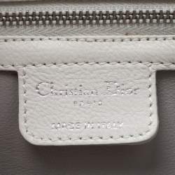 Pre Owned Dior White Leather My Dior Frame Satchel