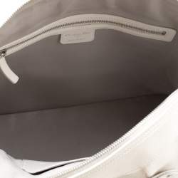 Pre Owned Dior White Leather My Dior Frame Satchel