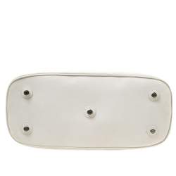 Pre Owned Dior White Leather My Dior Frame Satchel