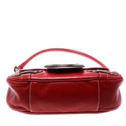 مملوكة مسبقًا Dior Red Leather Shoulder Bag