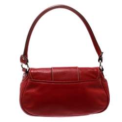 مملوكة مسبقًا Dior Red Leather Shoulder Bag
