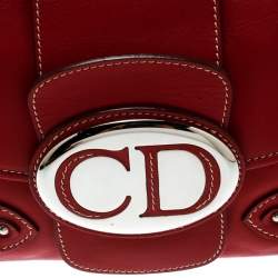 مملوكة مسبقًا Dior Red Leather Shoulder Bag