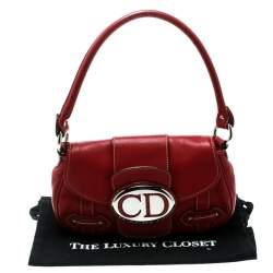 مملوكة مسبقًا Dior Red Leather Shoulder Bag