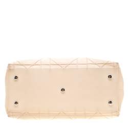 Pre Owned Dior Cream Cannage Quilted Leather Granville Tote