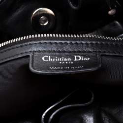 Pre Owned Dior Black Cannage Leather Le Trente Hobo